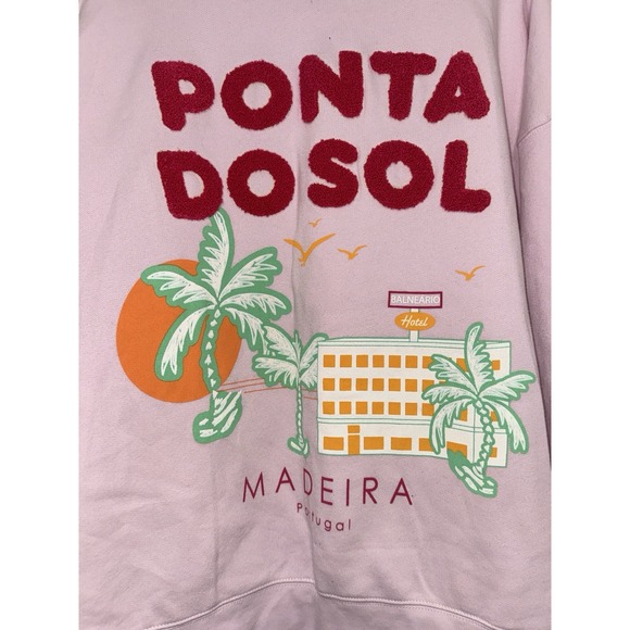 Wild Fable Women's Oversized Graphic Pullover Sweatshirt, M - Light Pink - Picture 13 of 14